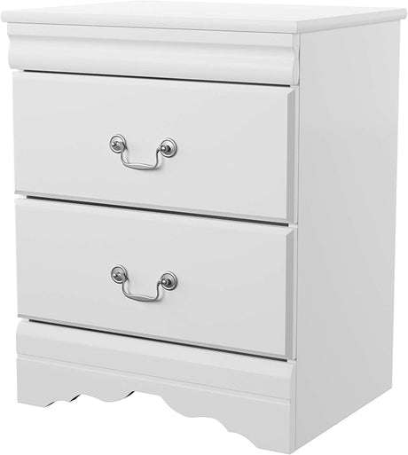 Alisdair Traditional 2 Drawer Nightstand, Dark Brown