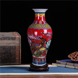 Large Fishtail Ceramic Floor Vase,Flower Vase Handmade Home Decorative Vase