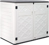 Outdoor Storage Cabinet,4 x 3.4 FT Outdoor Horizontal Storage Shed w/o Shelf