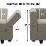 Modular Sectional Sofa with Reversible Chaises Velvet U Shaped Sectional