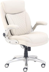 Ergonomic Executive Office Desk Chair with Flip-up Armrests, Adjustable Height, Tilt