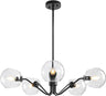 Modern Sputnik Chandelier - 6 Light Chandelier Light Fixture Height