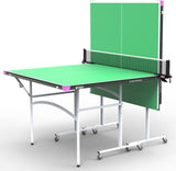 Ping Pong Stationary and Rollaway Tables - 3/4 Size Table Tennis Table - Space Saver Game Table