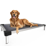 Chew Proof Elevated Dog Bed for Chewers, Dog Cot for Outdoor & Indoor, Padded, 58inch