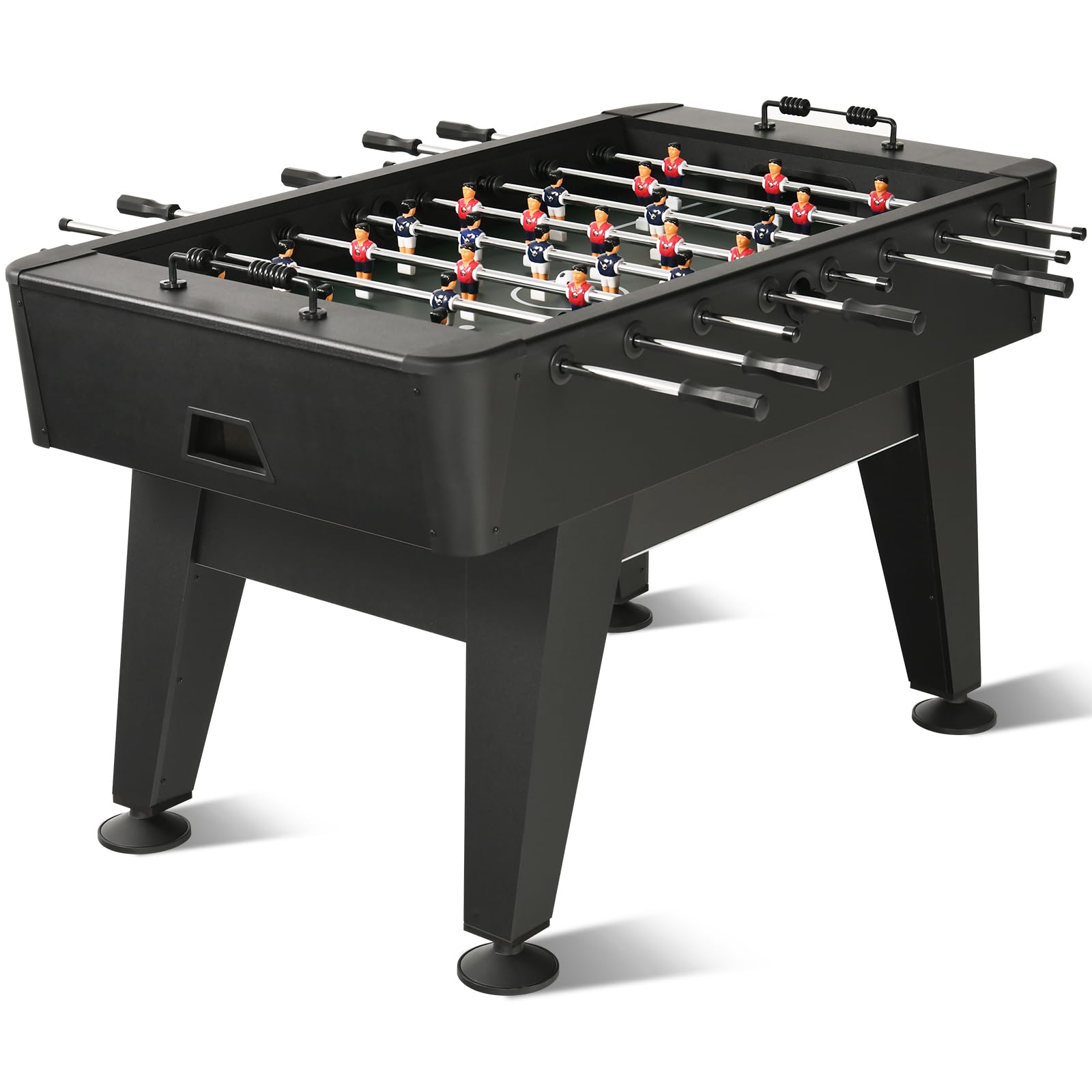 Foosball Table, 58Inch Competition Soccer Table Game w/ 2 Balls for Adult Kids Youth