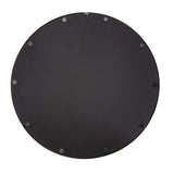 Black Metal and Glass Wall Mount Modern Mirror