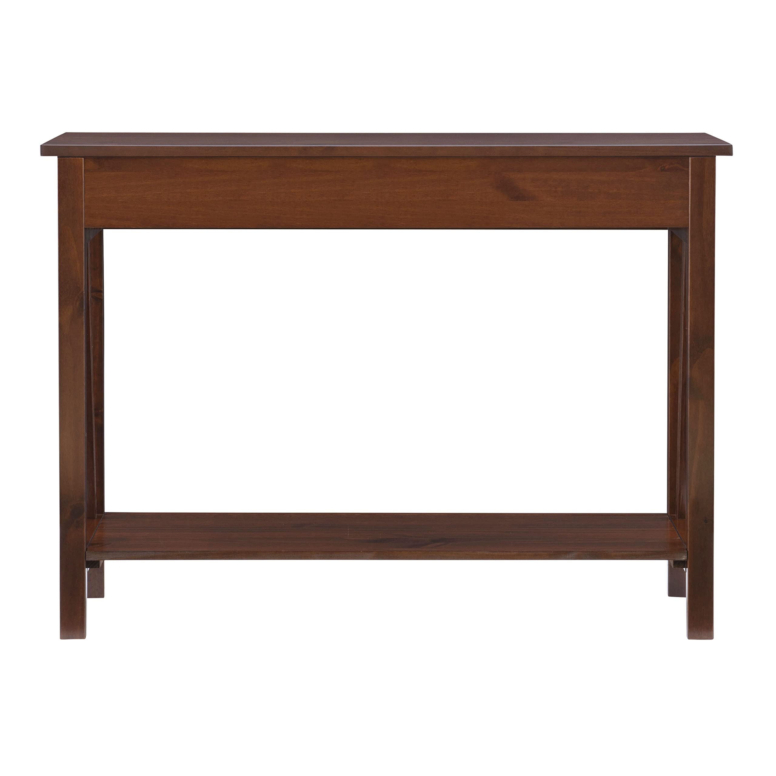 Home Dcor Console Table, 42.01"w x 13.98"d x 30.71"h, Antique Tobacco