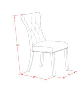 DLGA5-ABK-24 5 Piece Kitchen Table & Chairs Set Includes a Round Dining Room Table