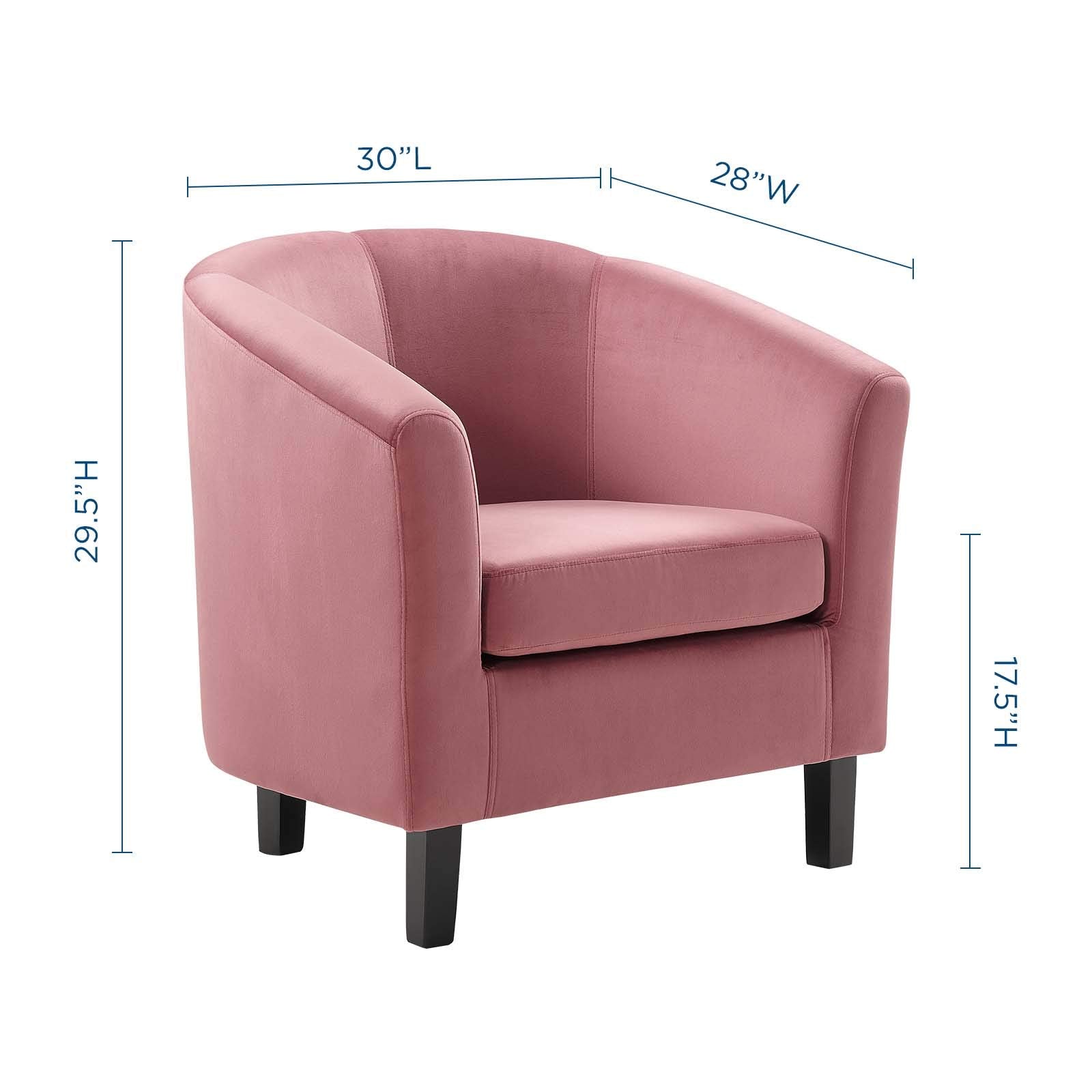 Armchair, Dusty Rose