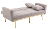 65" Teddy Sofa Couch,Convertible Futon Sofa Bed,Comfy Recliner Couch