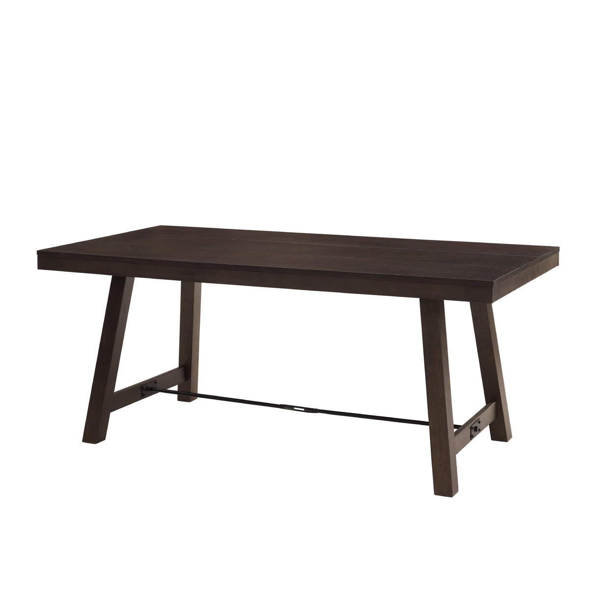 Liam Rustic Farmhouse Trestle Style Dining Table, 70 Inch,