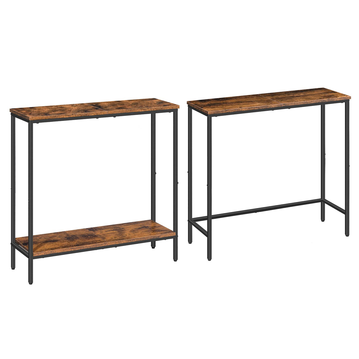 2 Pack 29.5" Narrow Console Table, Small Entryway Table, Thin Sofa Table,