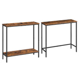 2 Pack 29.5" Narrow Console Table, Small Entryway Table, Thin Sofa Table,