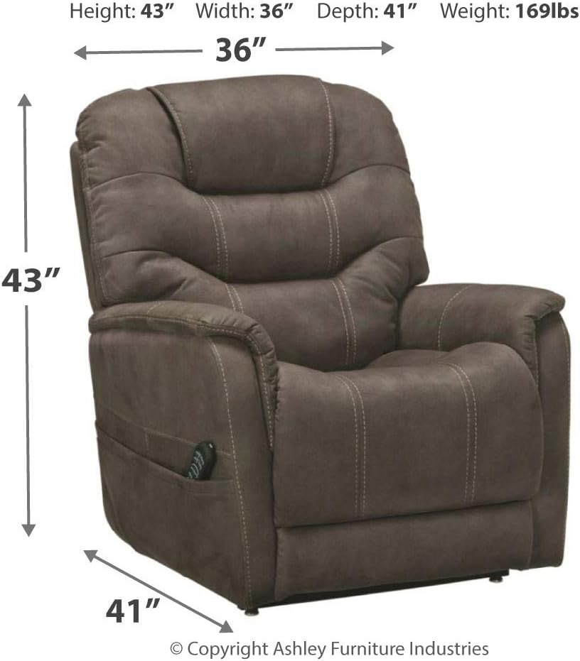 Ballister Contemporary Power Lift Recliner, Brown