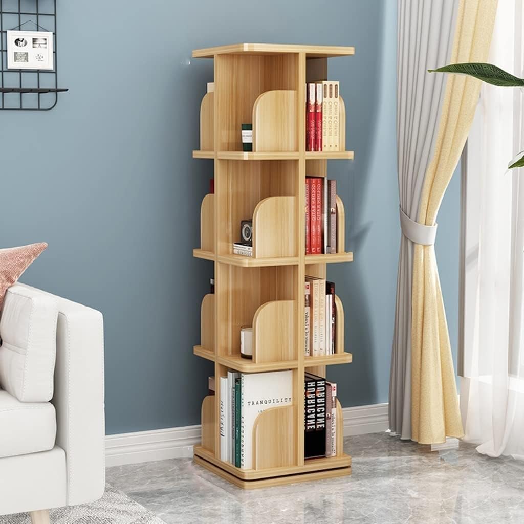 bookcases Rotating Bookshelf 360° Book Storage Rack Picture Book Rack Living Room