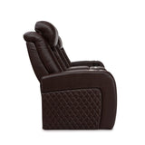 Aeris Leather Gel Home Theater Furniture, Living Room, Power Headrest