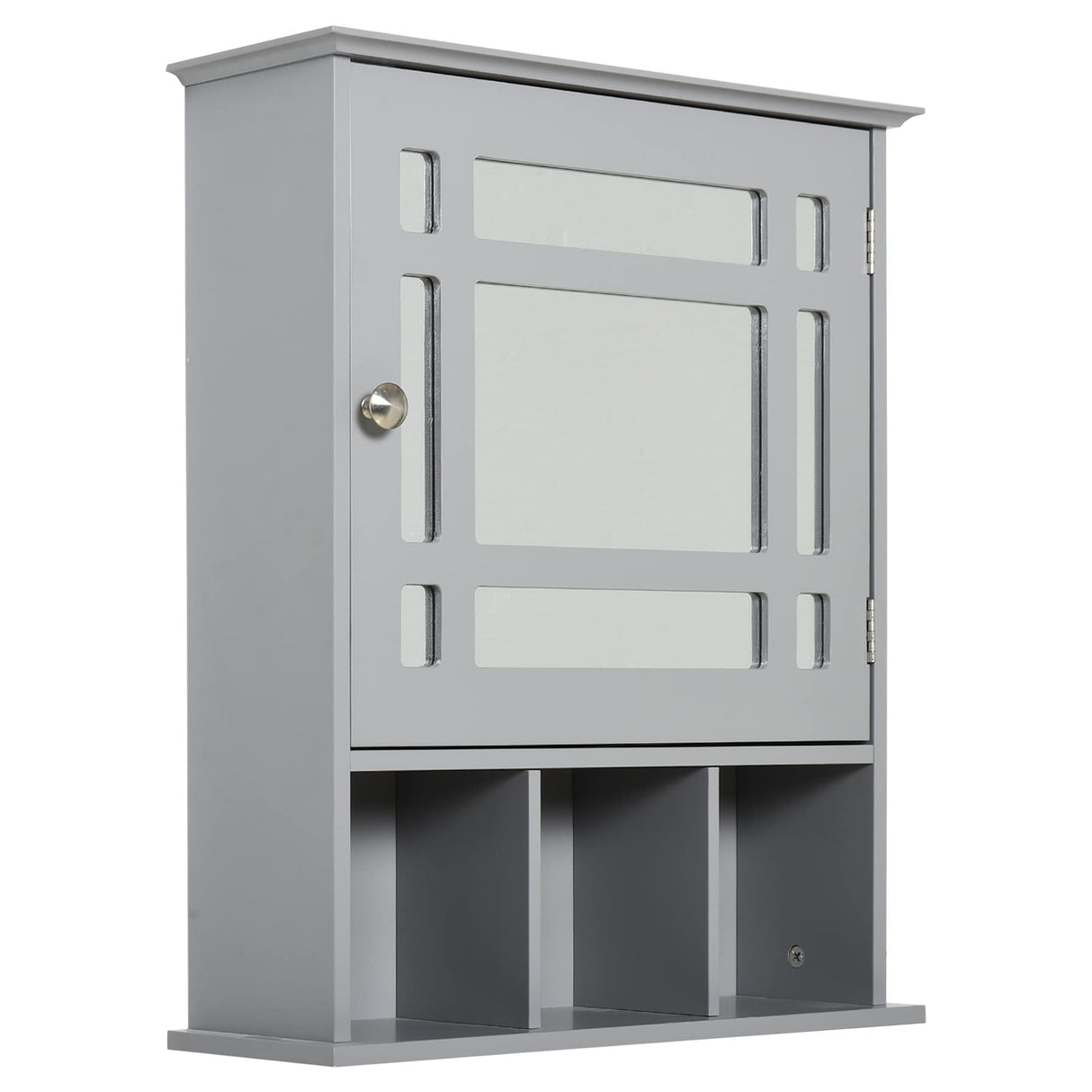 Bathroom Medicine Cabinet with Mirror, Wall Mounted Mirror Cabinet