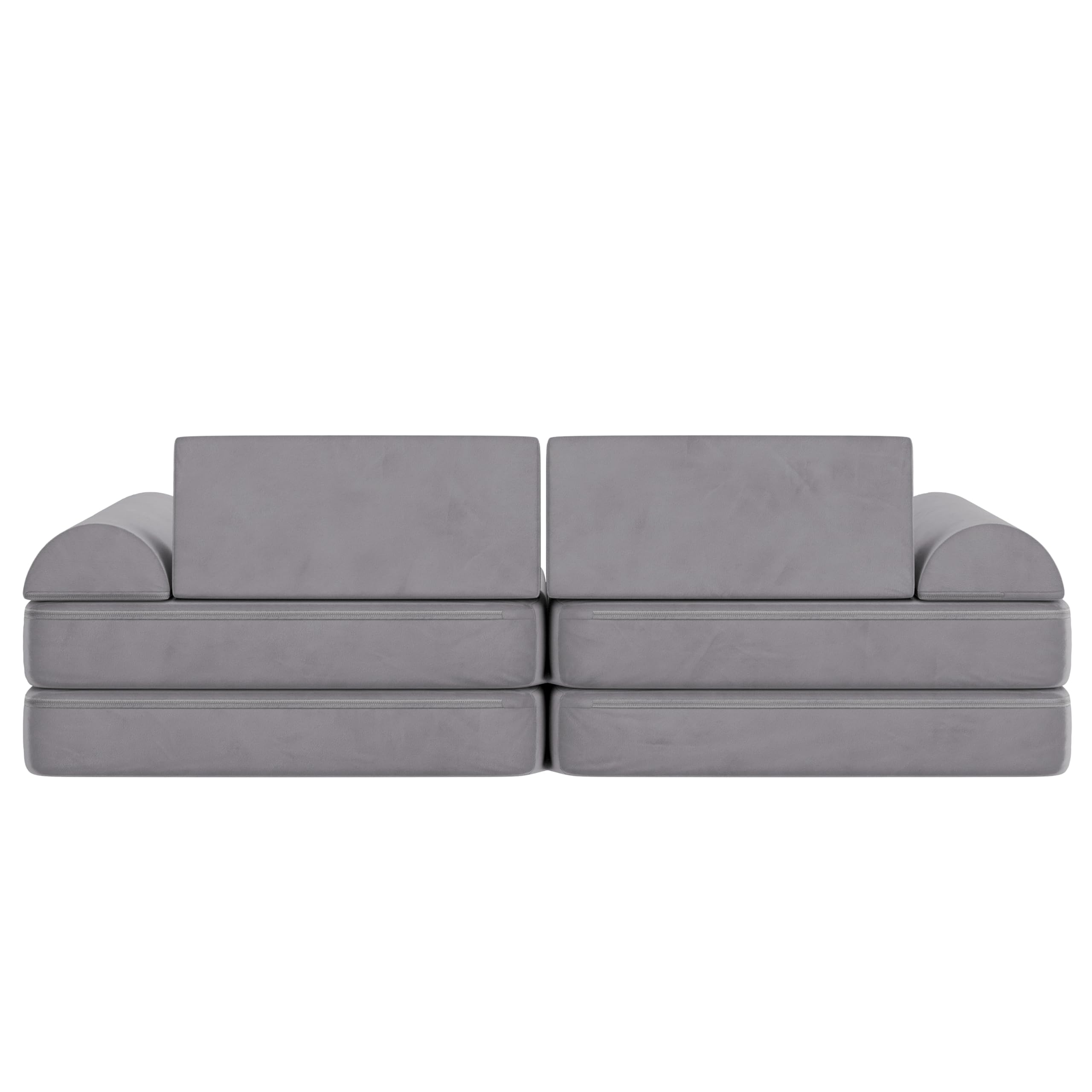 Marlowe Modular Foam Kids Play Couch, 6 Soft Sectional Sofa Pieces, Convertible Kids Couch,