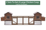 Chicken Coop, 80-in Outdoor Wooden Chicken Coops Poultry Hen House Cages