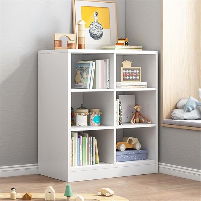 Closed Back Bookshelf Child Room Bookcase Children's Bookshelf Floor-to-ceiling Short Bookcase