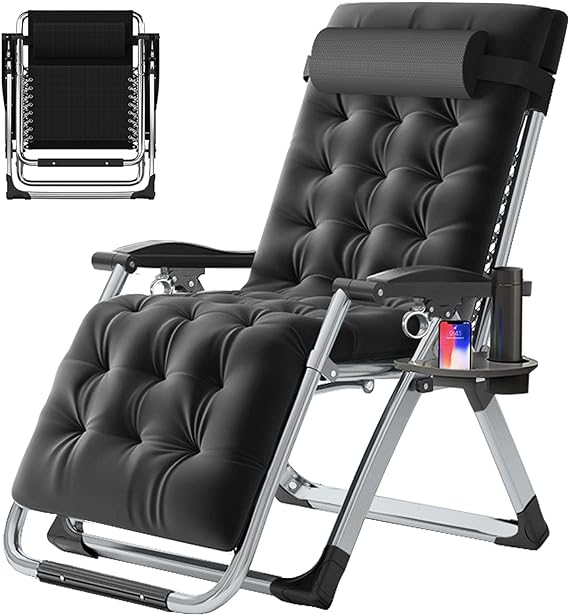 ZenFold Oversized Zero Gravity Recliner with Removable Soft Pad