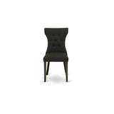 DLGA5-ABK-24 5 Piece Kitchen Table & Chairs Set Includes a Round Dining Room Table