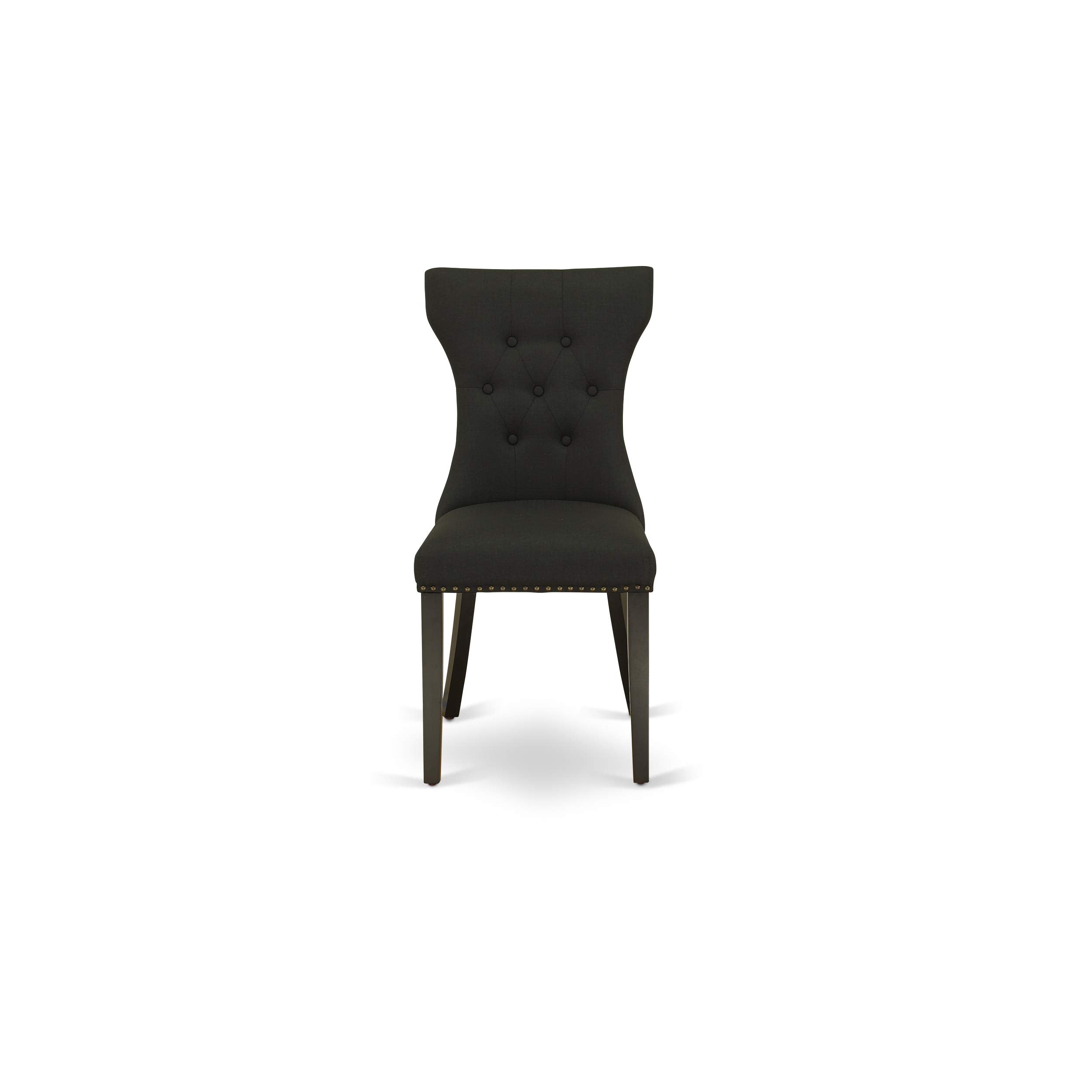 DLGA5-ABK-24 5 Piece Kitchen Table & Chairs Set Includes a Round Dining Room Table