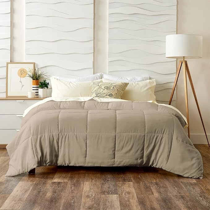 Luxury Down Alternative Comforter - Rayon Derived from Bamboo - Bedroom Essentials