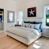 Black Metal Scroll Frame Wall Mirror 36x24 Inch