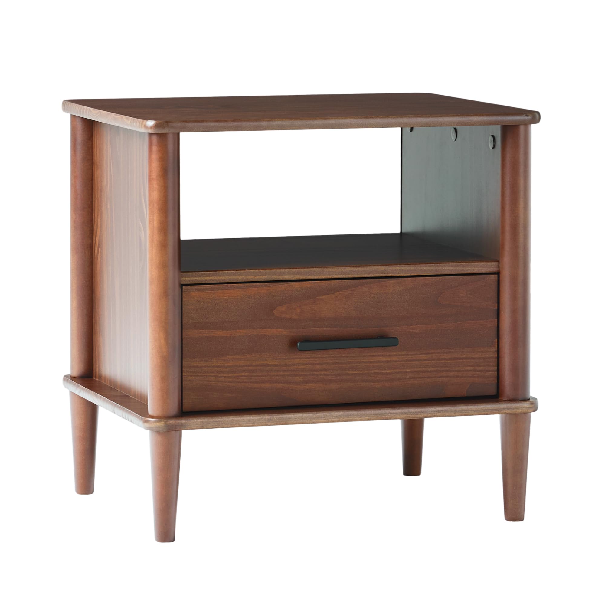 1-Drawer Nightstand, 20 Inch, Walnut