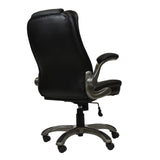 Mobili Medium Back Office Flip-up Arms Executive Chair, Black