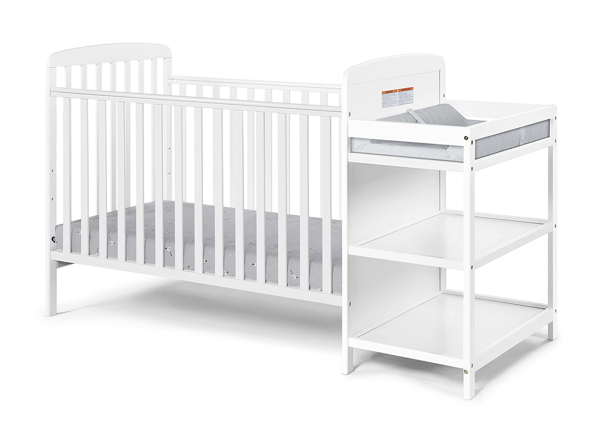 Ramsey 3 in 1 Convertible Crib and Changer in White