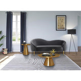 Martini Collection Modern | Contemporary End Table Metal Top, 20" W x 20" D x 22" H