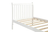 Twin Solid Wood Platform Bed with Headboard and Footboard, Wooden Slats