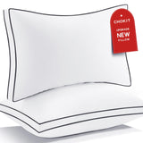 Premium Pillows Standard Size Set of 2, Fluffy and Supportive 7D Down Alternative Bed Pillow