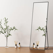 Full Length Mirror with Stand - 57x20 Aluminum Frame