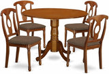 DLNA5-SBR-C 5 Piece Kitchen Set Includes a Round Dining Room Table with