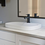 17″L x 17″D Drop-In Bathroom Sink with Included Pop-Up Drain