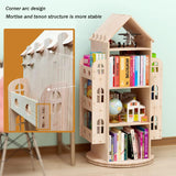 Rotating Bookshelf, 360 Display Floor Standing Bookcase Storage Rack Children's Bookshelf,