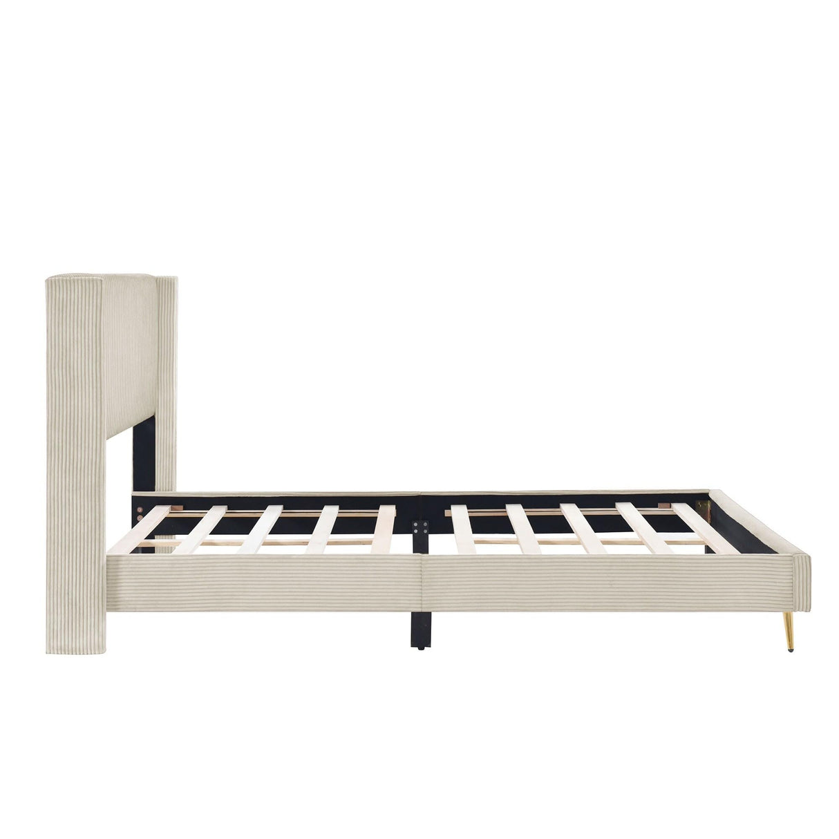 Bed with Metal Legs,Beautiful and Fashionable