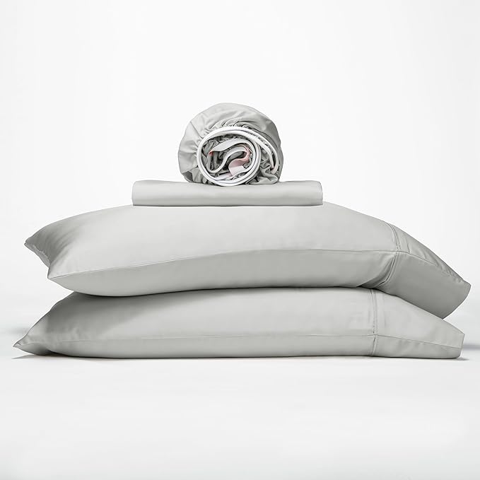 King Size Bed Sheets 4 Piece Set, 100% Rayon Derived from Bamboo