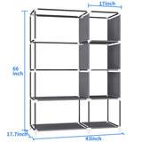 Portable Closet, Wardrobe Closet for Hanging Clothes with 1 Hanging Rods