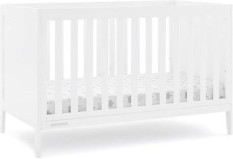 Hayes 4-in-1 Convertible Crib - Greenguard Gold Certified, Bianca White