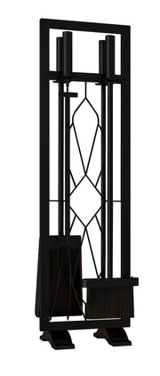 Fireplace Tools Set 5 Pieces Fireside Accessories Fire Kit Stand Woodstove Tools