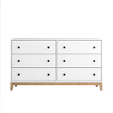 Nordik Dresser, White & Oak Dresser for Bedroom, Chest of Drawers