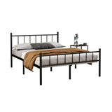 Full Size Platform Bed Frame, Heavy Duty Steel Slats, Metal Frame