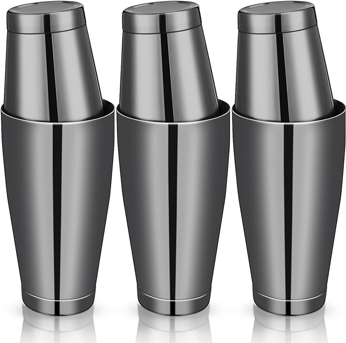 6 Pcs Cocktail Shakers Professional Bar Shaker Boston Shaker Set Stainless