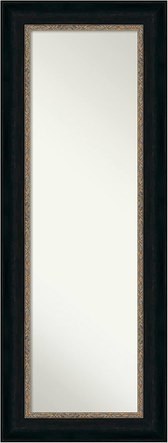 Door Wall Mirror, Full Length Mirror (55.5 x 21.5 in.), Ballroom Bronze Full Body Mirror and