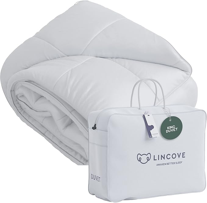 Canadian Down Comforter – All-Season Warmth Duvet Insert – Corner Loops in Each Corner
