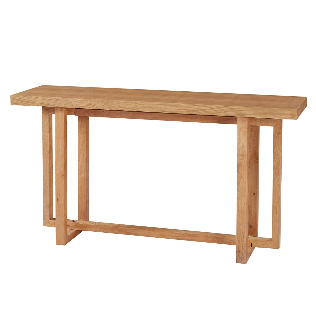 59.05" Wood Console Table for Entryway, Modern Entryway Table Sofa Table Behind The Couch